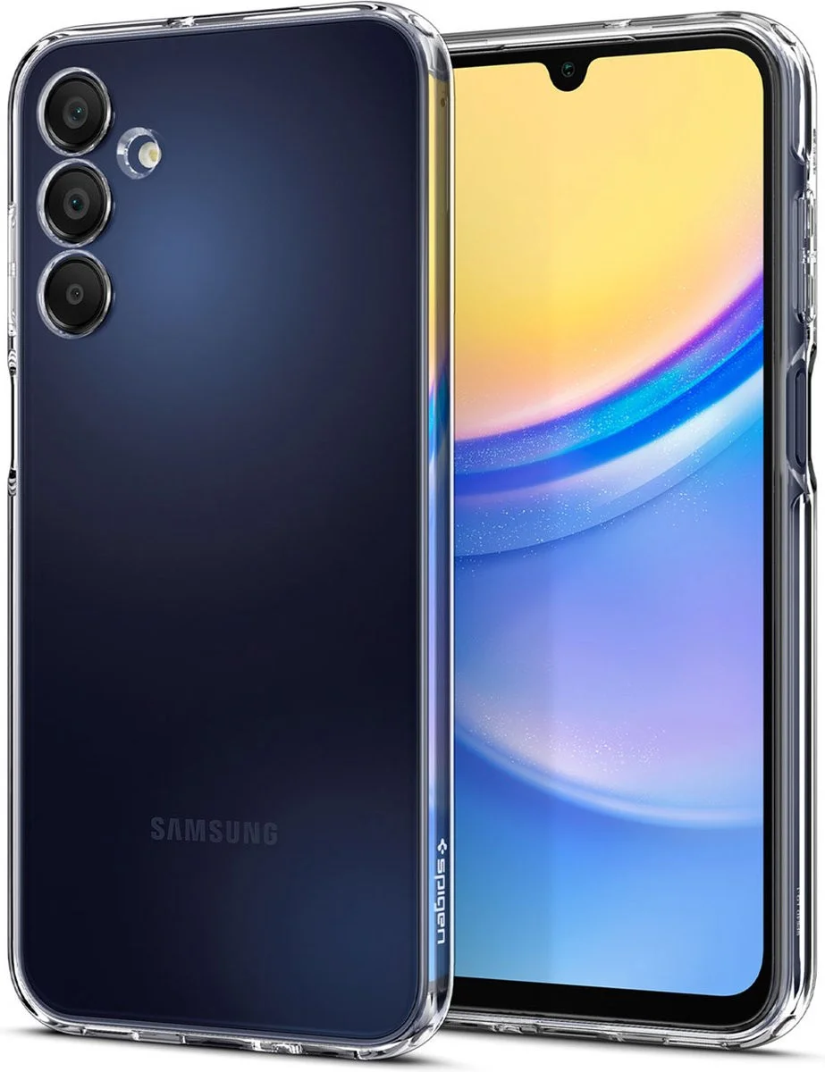 Spigen Crystal Flex Samsung Galaxy A15 Hoesje Back Cover Transparant afbeelding 1