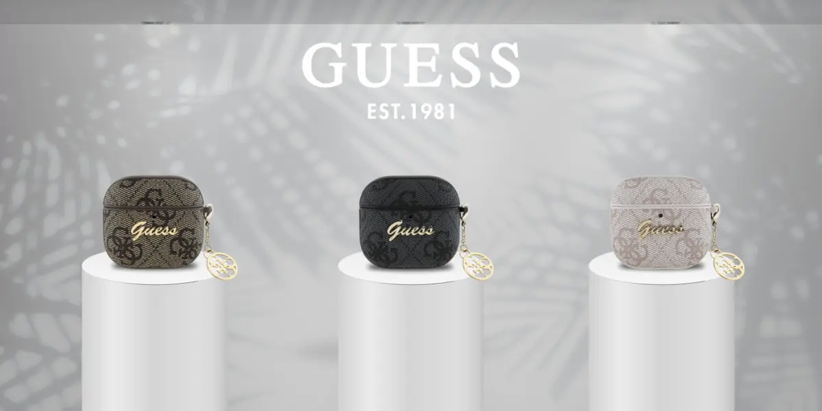 Guess AirPods 4 Hoesje Duurzaam Premium Eco-leder Roze afbeelding 5