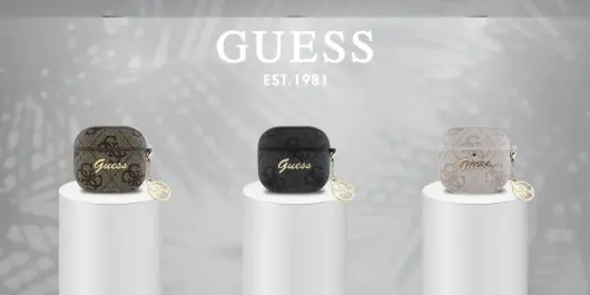Guess AirPods 4 Hoesje Duurzaam Premium Eco-leder Roze afbeelding 5