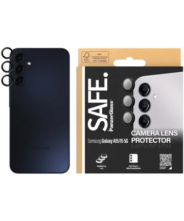 PanzerGlass SAFE Samsung Galaxy A15 Camera Protector Zwart Screen Protectors