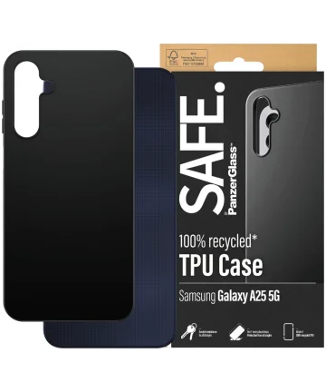 PanzerGlass SAFE Samsung Galaxy A25 Hoesje TPU Back Cover Zwart Hoesjes