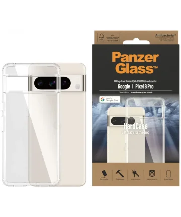 PanzerGlass HardCase Google Pixel 8 Pro Hoesje Back Cover Transparant Hoesjes