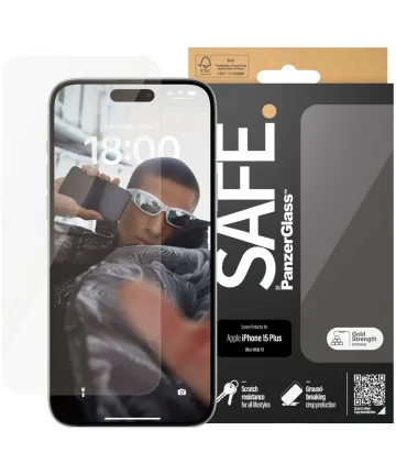 PanzerGlass SAFE Ultra-Wide Fit Apple iPhone 15 Screen Protector Screen Protectors