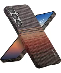 PITAKA MagEZ 6 Samsung Galaxy S25 Hoesje Magnetic Back Cover Dun Sunset