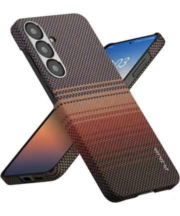 PITAKA MagEZ 6 Samsung Galaxy S25 Hoesje Magnetic Back Cover Dun Sunset Hoesjes