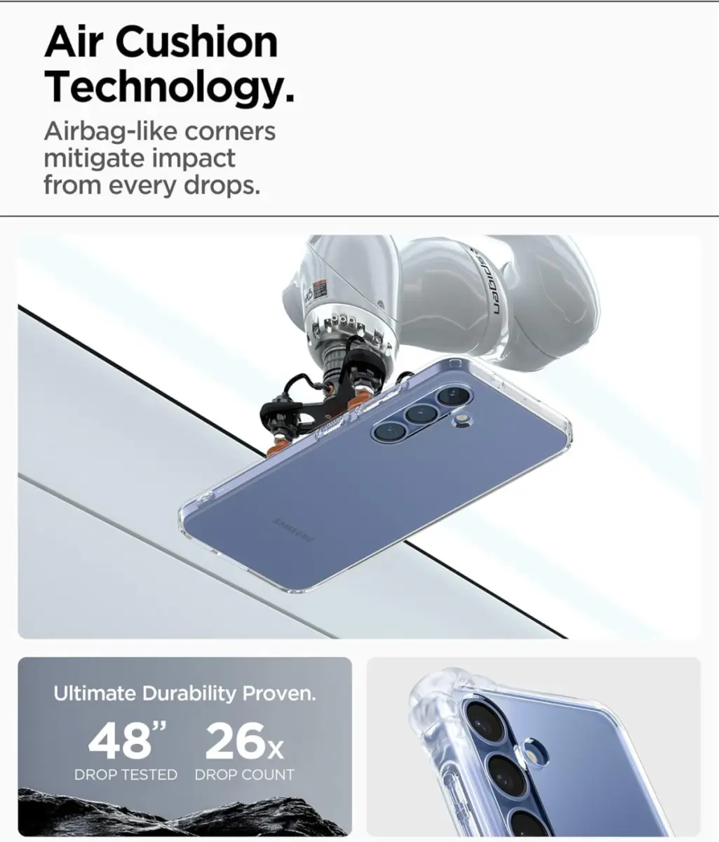 Spigen Liquid Crystal Samsung Galaxy S25 Plus Hoesje Back Cover Transparant afbeelding 5