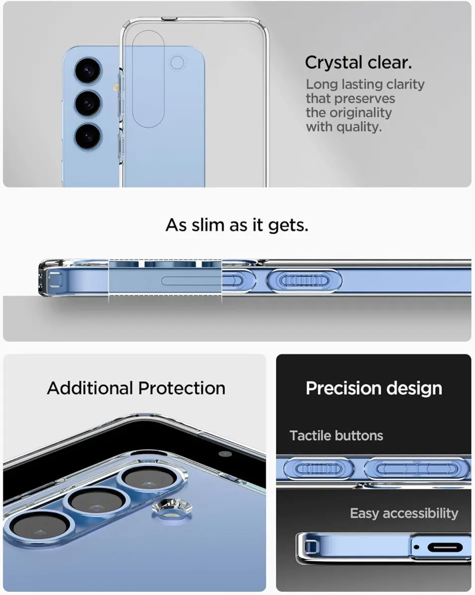 Spigen Liquid Crystal Samsung Galaxy S25 Plus Hoesje Back Cover Transparant afbeelding 6