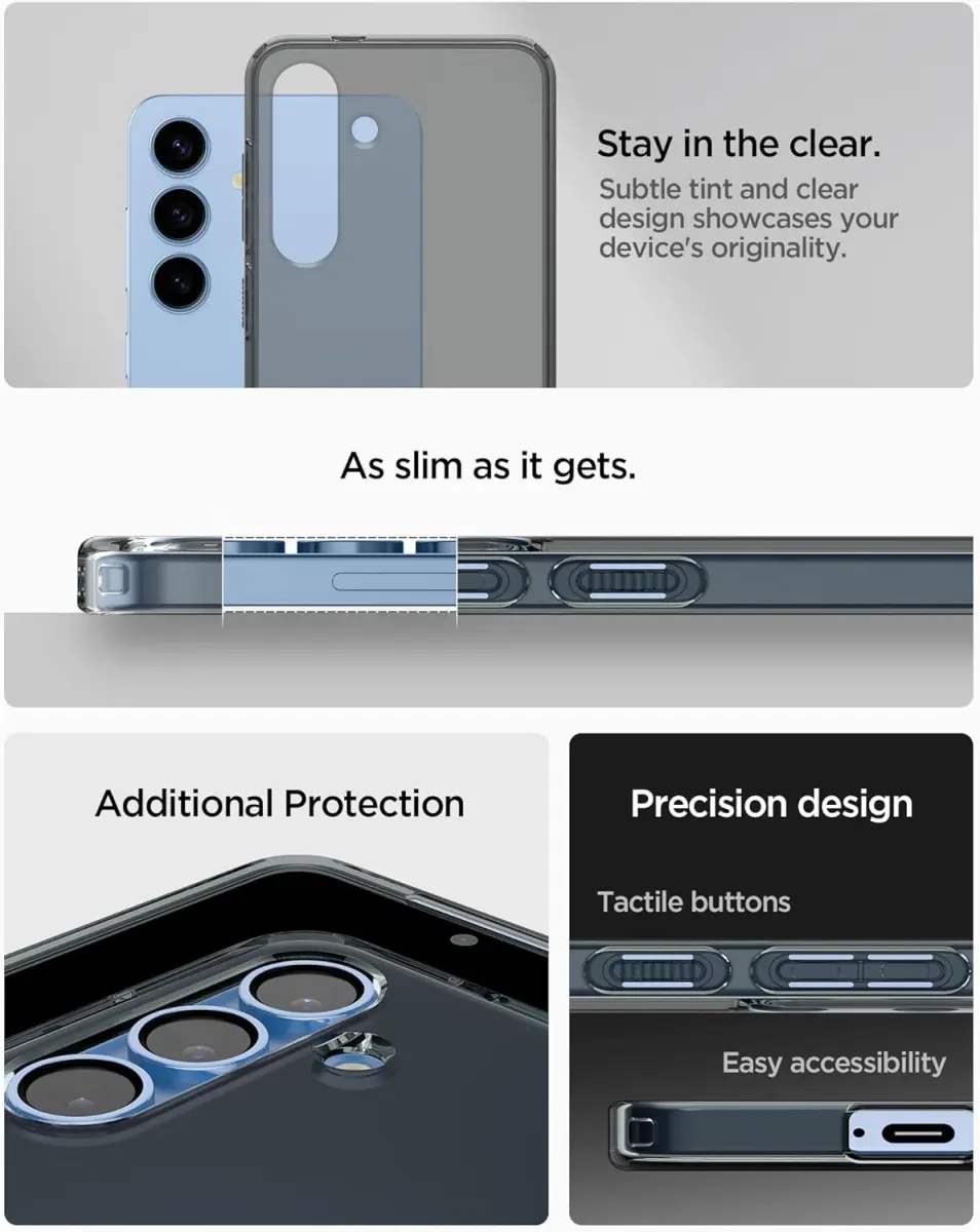 Spigen Liquid Crystal Samsung Galaxy S25 Plus Hoesje Back Cover Space Crystal afbeelding 5
