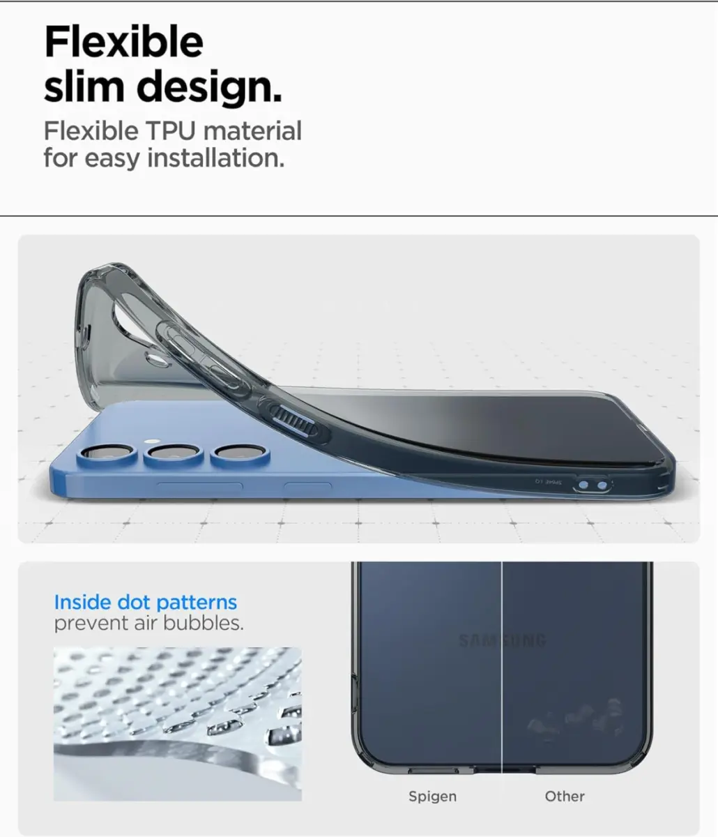 Spigen Liquid Crystal Samsung Galaxy S25 Plus Hoesje Back Cover Space Crystal afbeelding 6