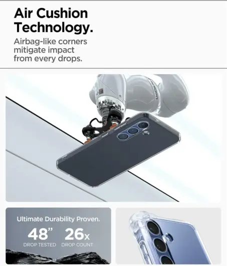 Spigen Liquid Crystal Samsung Galaxy S25 Plus Hoesje Back Cover Space Crystal afbeelding 4