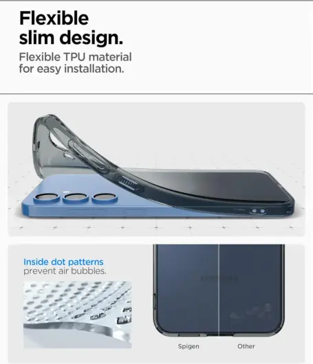 Spigen Liquid Crystal Samsung Galaxy S25 Plus Hoesje Back Cover Space Crystal afbeelding 6