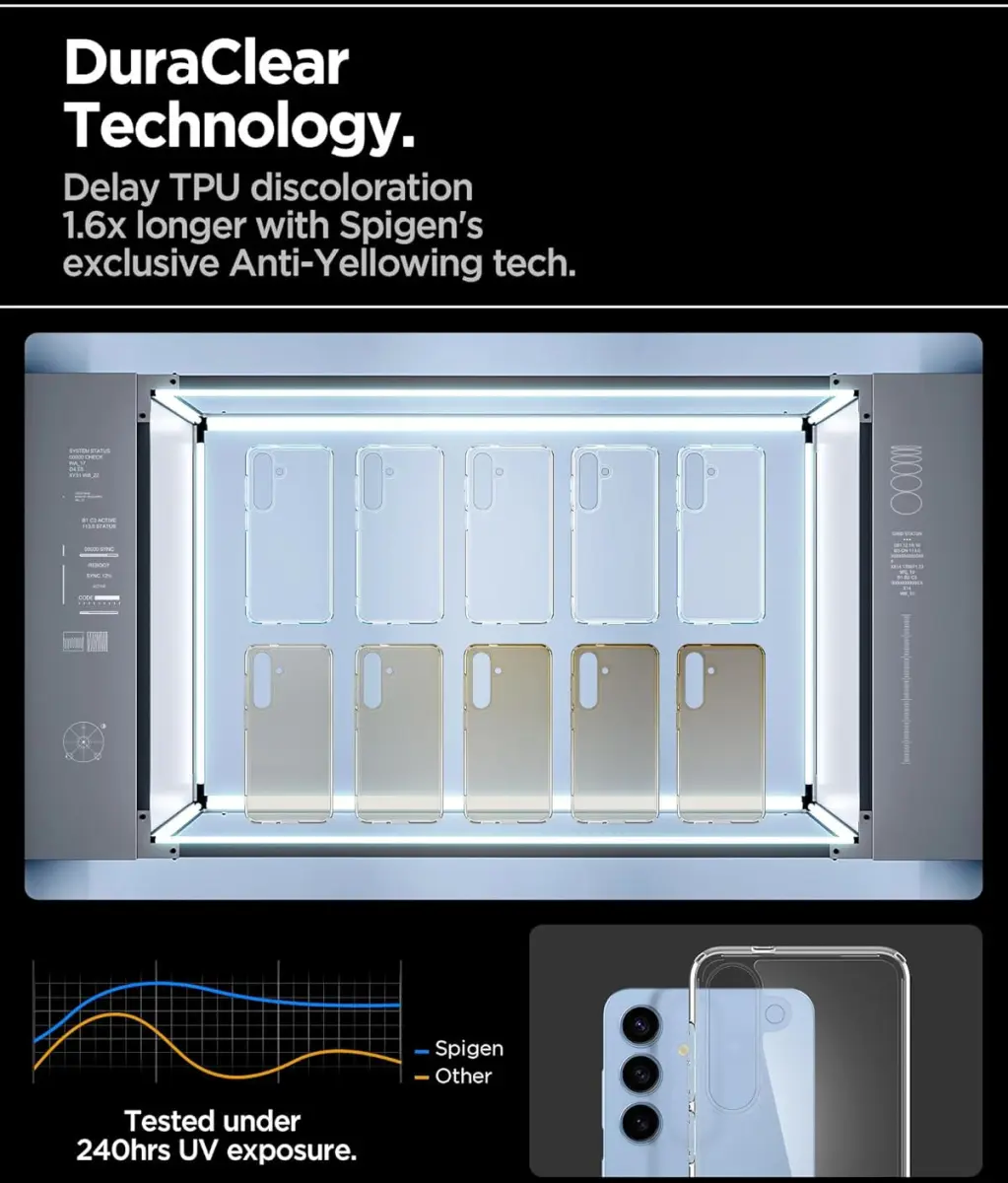 Spigen Ultra Hybrid Samsung Galaxy S25 Hoesje Back Cover Transparant afbeelding 5