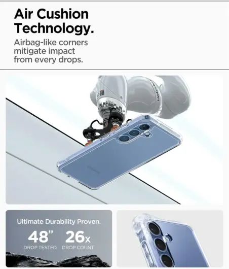 Spigen Ultra Hybrid Samsung Galaxy S25 Hoesje Back Cover Transparant afbeelding 4