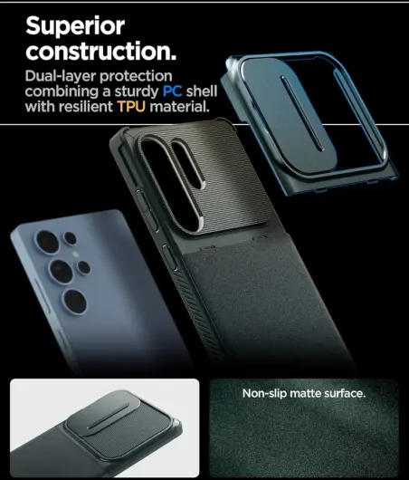 Spigen Optik Armor Samsung Galaxy S25 Ultra Hoesje Camera Slider Groen afbeelding 6