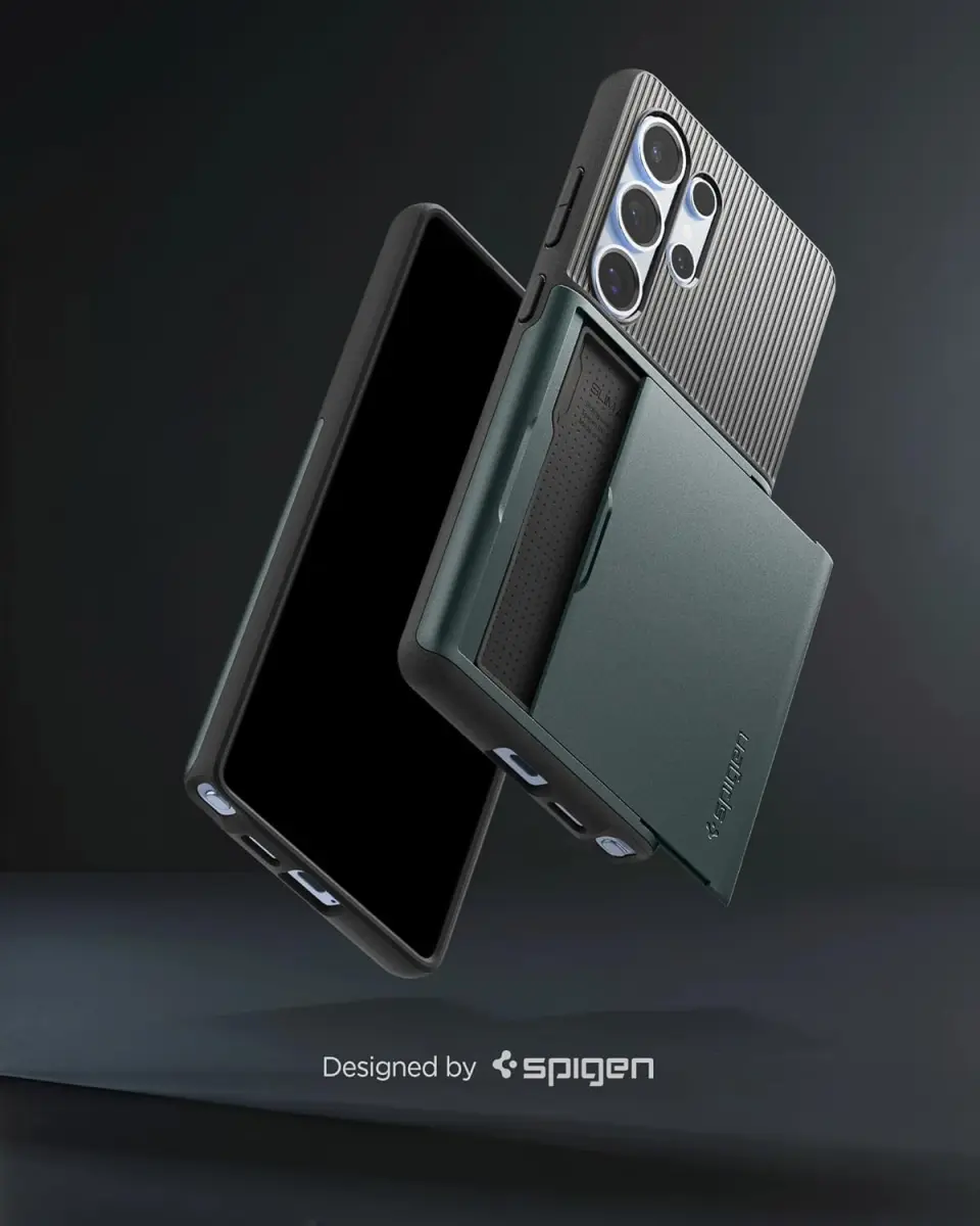Spigen Slim Armor CS Samsung Galaxy S25 Ultra Hoesje Back Cover Groen afbeelding 2
