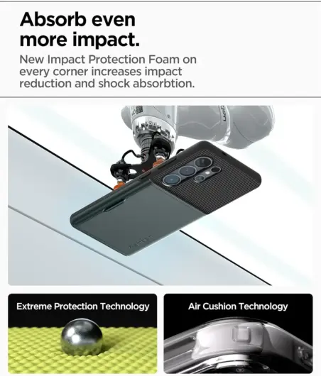 Spigen Slim Armor CS Samsung Galaxy S25 Ultra Hoesje Back Cover Groen afbeelding 3