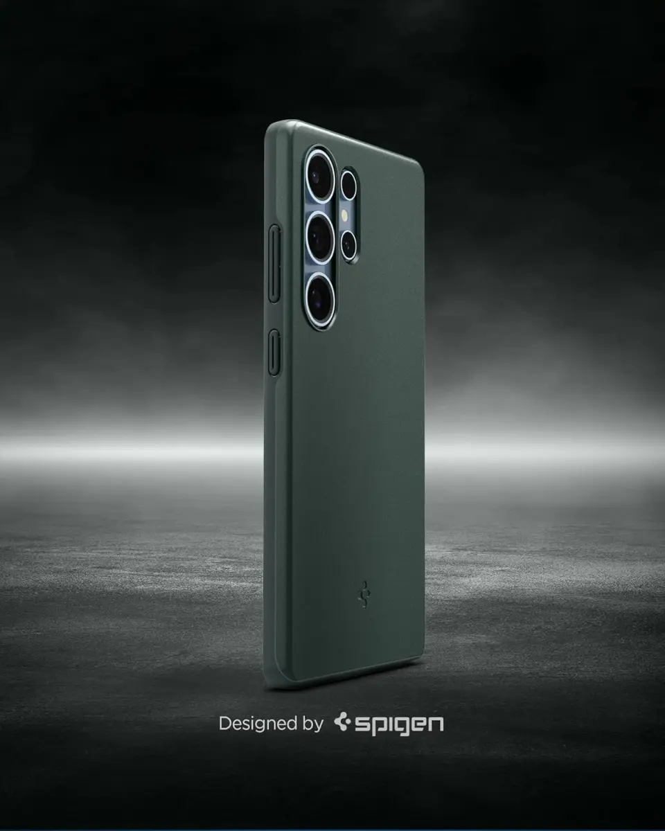 Spigen Thin Fit MagFit Samsung Galaxy S25 Hoesje Dun Back Cover Groen afbeelding 2
