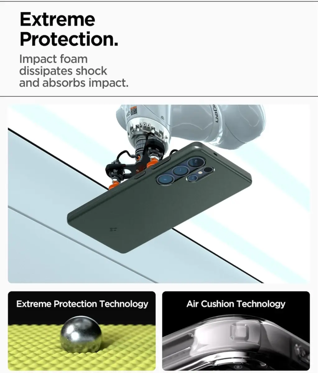 Spigen Thin Fit MagFit Samsung Galaxy S25 Hoesje Dun Back Cover Groen afbeelding 3