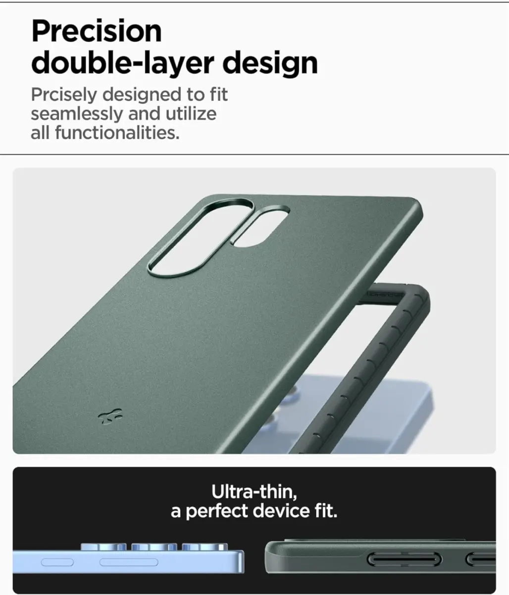 Spigen Thin Fit MagFit Samsung Galaxy S25 Hoesje Dun Back Cover Groen afbeelding 5