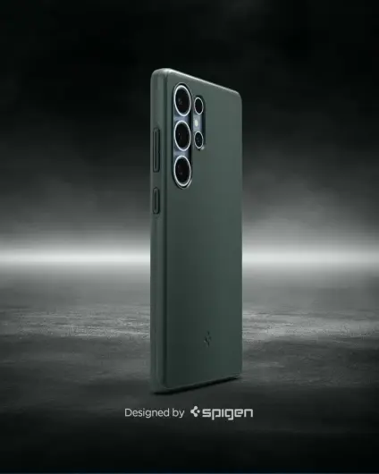 Spigen Thin Fit MagFit Samsung Galaxy S25 Hoesje Dun Back Cover Groen afbeelding 2