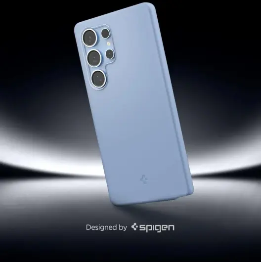 Spigen Silicone Fit MagFit Samsung Galaxy S25 Ultra Hoesje Back Cover Blauw afbeelding 2