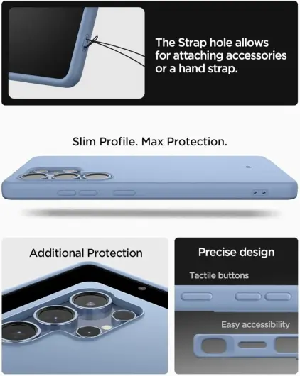 Spigen Silicone Fit MagFit Samsung Galaxy S25 Ultra Hoesje Back Cover Blauw afbeelding 7