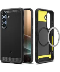 Spigen Rugged Armor MagFit Samsung Galaxy S25 Plus Hoesje Matte Zwart