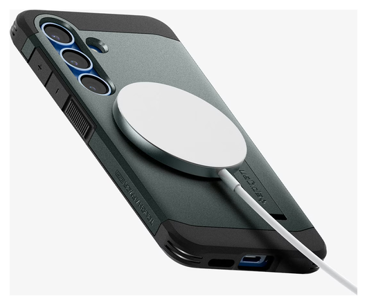 Spigen Tough Armor MagFit Samsung Galaxy S25 Plus Hoesje Groen afbeelding 8