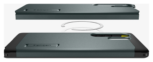 Spigen Tough Armor MagFit Samsung Galaxy S25 Ultra Hoesje Groen afbeelding 11