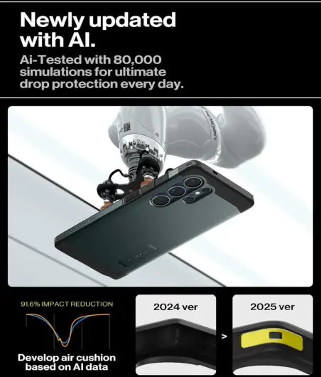 Spigen Tough Armor MagFit Samsung Galaxy S25 Ultra Hoesje Groen afbeelding 5