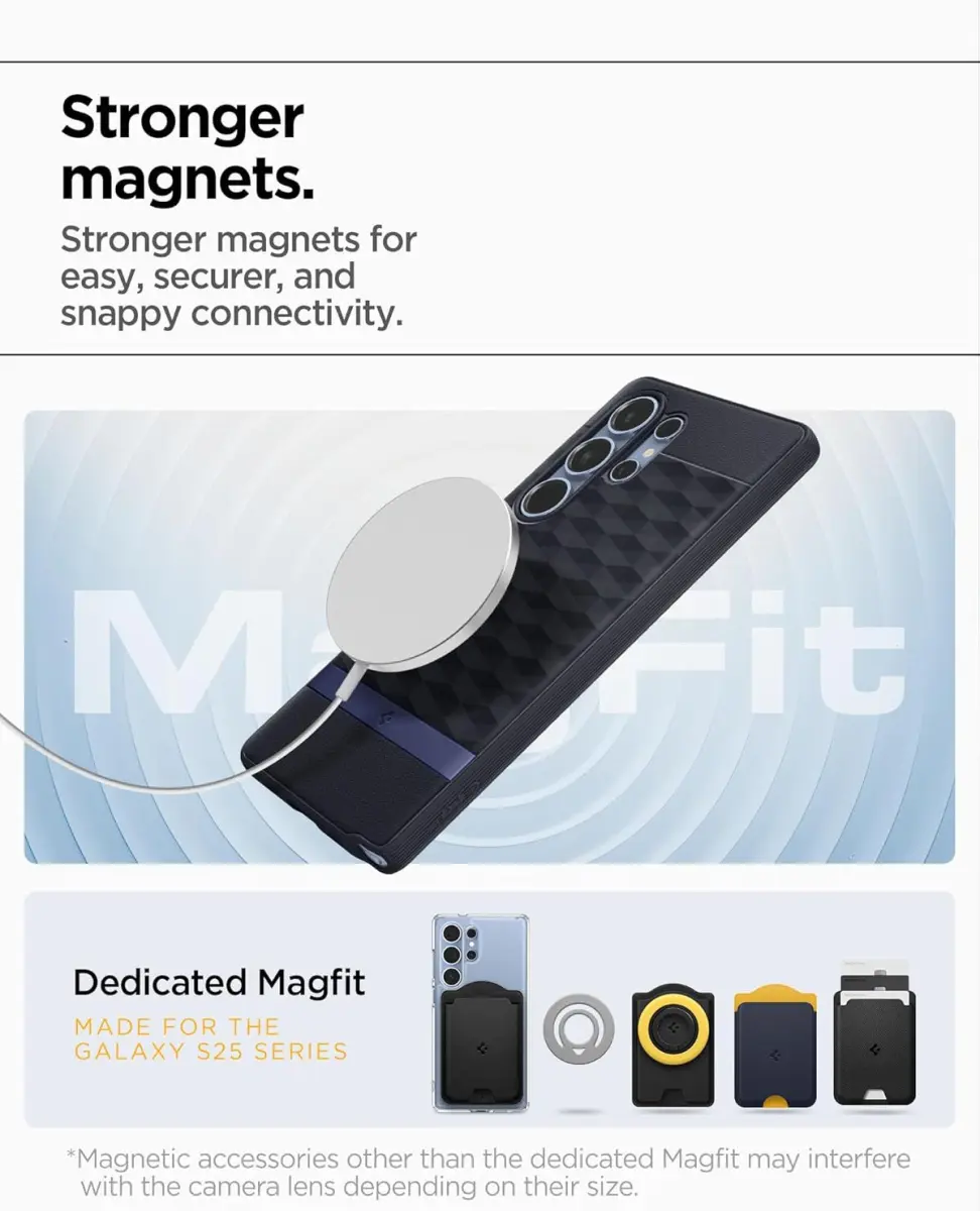 Spigen Parallax MagFit Samsung Galaxy S25 Ultra Hoesje Back Cover Violet afbeelding 4