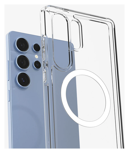 Spigen Ultra Hybrid MagFit Samsung Galaxy S25 Ultra Hoesje Wit afbeelding 8