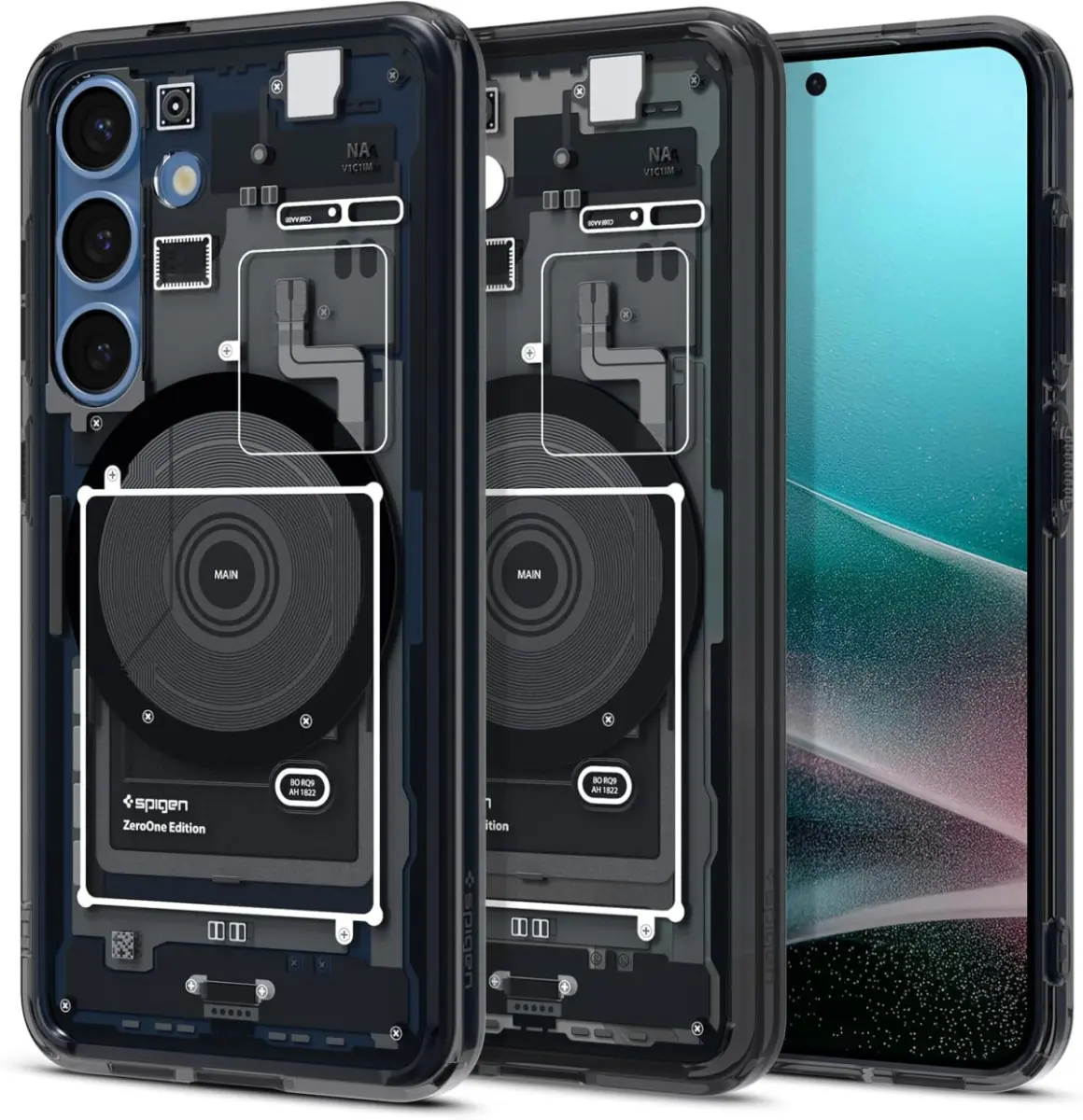 Spigen Ultra Hybrid MagFit Samsung Galaxy S25 Hoesje Back Cover Zero One Zwart afbeelding 1