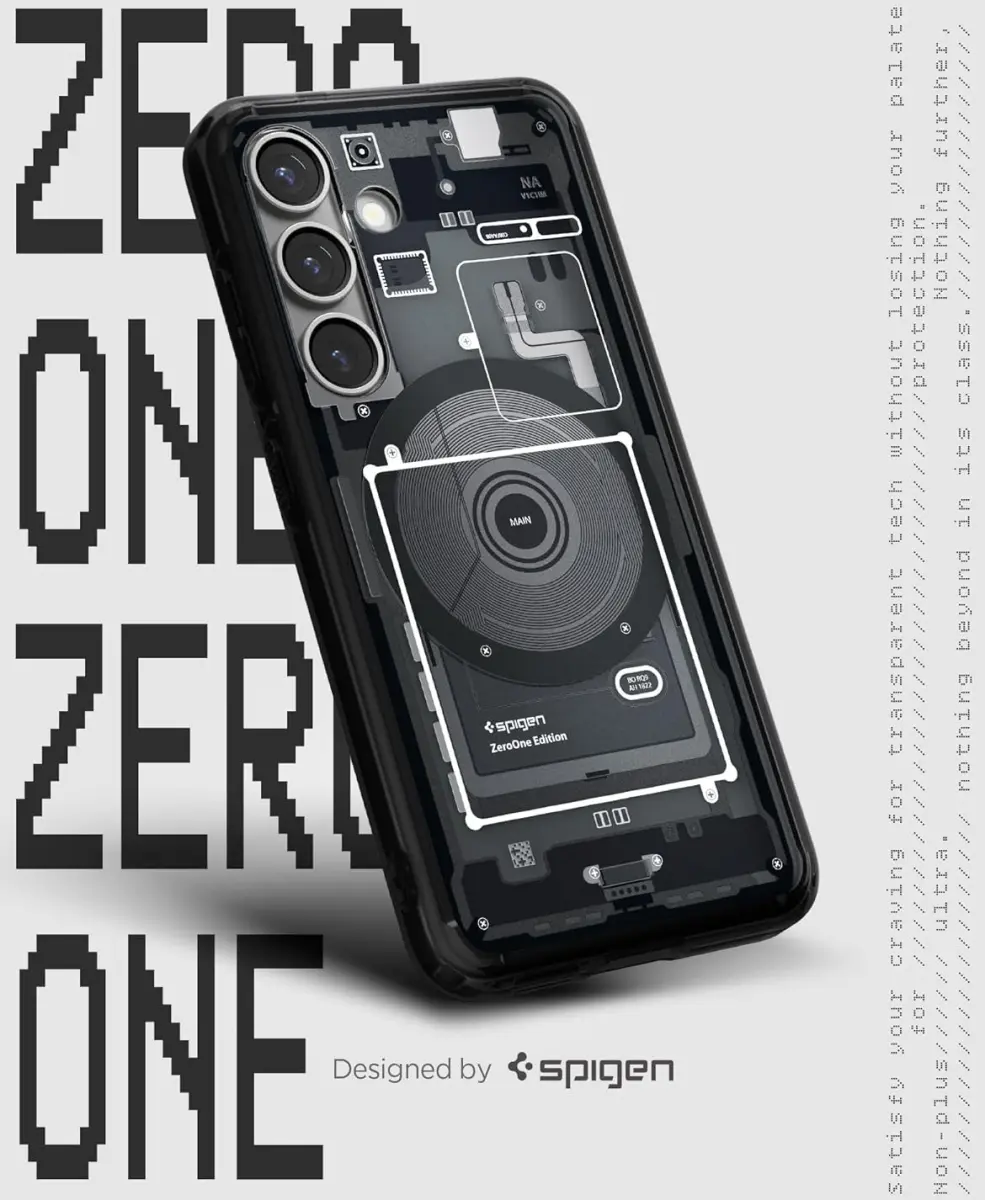 Spigen Ultra Hybrid MagFit Samsung Galaxy S25 Hoesje Back Cover Zero One Zwart afbeelding 2