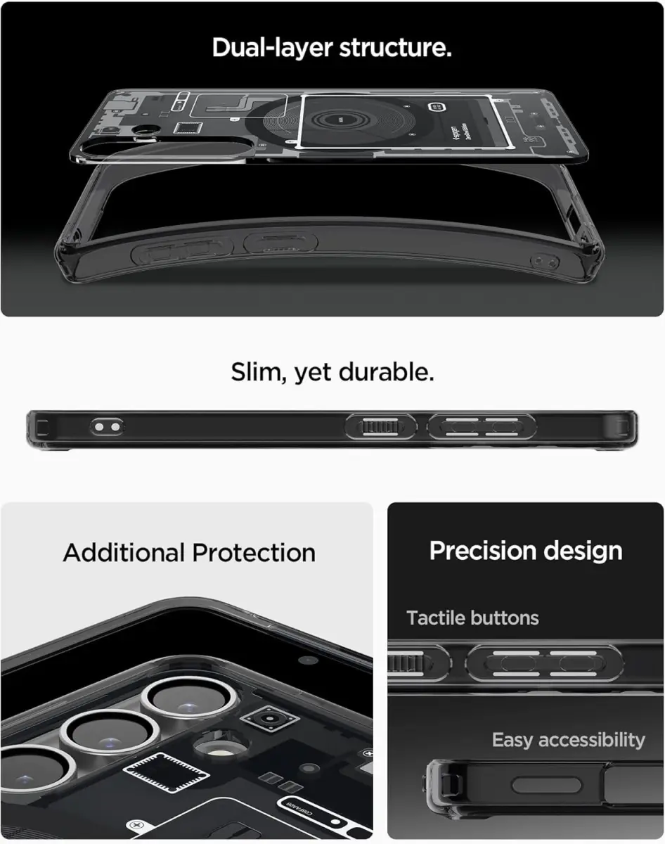 Spigen Ultra Hybrid MagFit Samsung Galaxy S25 Hoesje Back Cover Zero One Zwart afbeelding 5