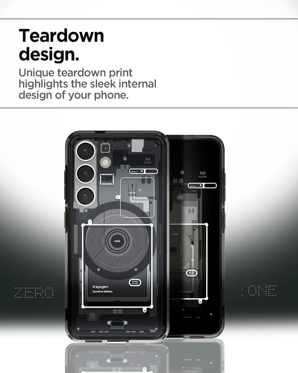 Spigen Ultra Hybrid MagFit Samsung Galaxy S25 Hoesje Back Cover Zero One Zwart afbeelding 6