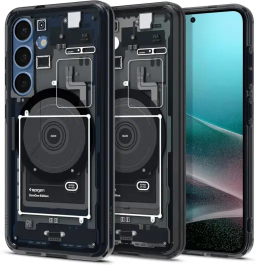 Spigen Ultra Hybrid MagFit Samsung Galaxy S25 Hoesje Back Cover Zero One Zwart afbeelding 1