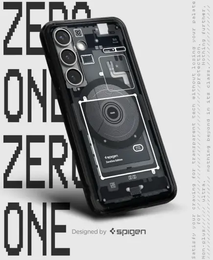 Spigen Ultra Hybrid MagFit Samsung Galaxy S25 Hoesje Back Cover Zero One Zwart afbeelding 2