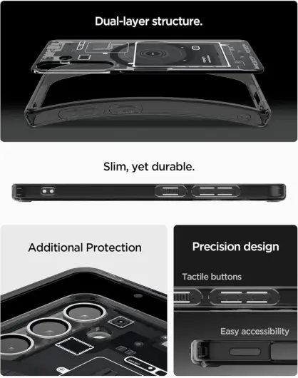 Spigen Ultra Hybrid MagFit Samsung Galaxy S25 Hoesje Back Cover Zero One Zwart afbeelding 5