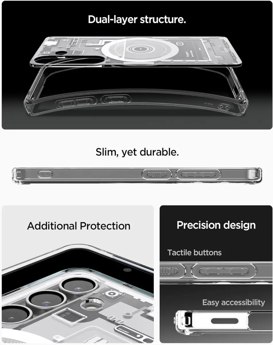 Spigen Ultra Hybrid MagFit Samsung Galaxy S25 Hoesje Back Cover Zero One Wit afbeelding 7
