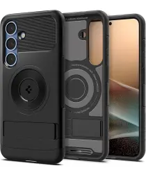 Spigen Slim Armor MagFit Samsung Galaxy S25 Hoesje Back Cover Zwart