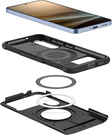 Spigen Slim Armor MagFit Samsung Galaxy S25 Plus Hoesje MagSafe Zwart afbeelding 7
