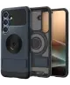 Spigen Slim Armor MagFit Samsung Galaxy S25 Plus Hoesje Back Cover Metal Slate