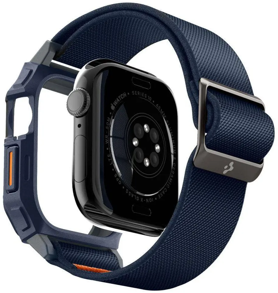 Spigen Lite Fit Pro - Apple Watch 10 46MM Hoesje en Bandje - Blauw afbeelding 2