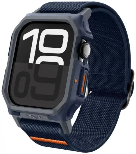Spigen Lite Fit Pro - Apple Watch 10 46MM Hoesje en Bandje - Blauw afbeelding 1