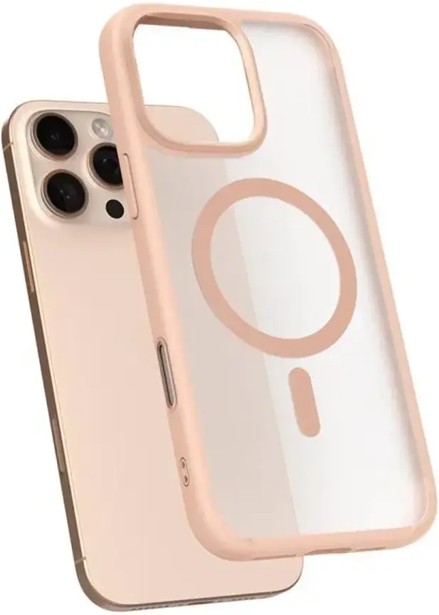 Spigen Ultra Hybrid T iPhone 16 Pro Max Hoesje MagSafe Roze Titanium afbeelding 2