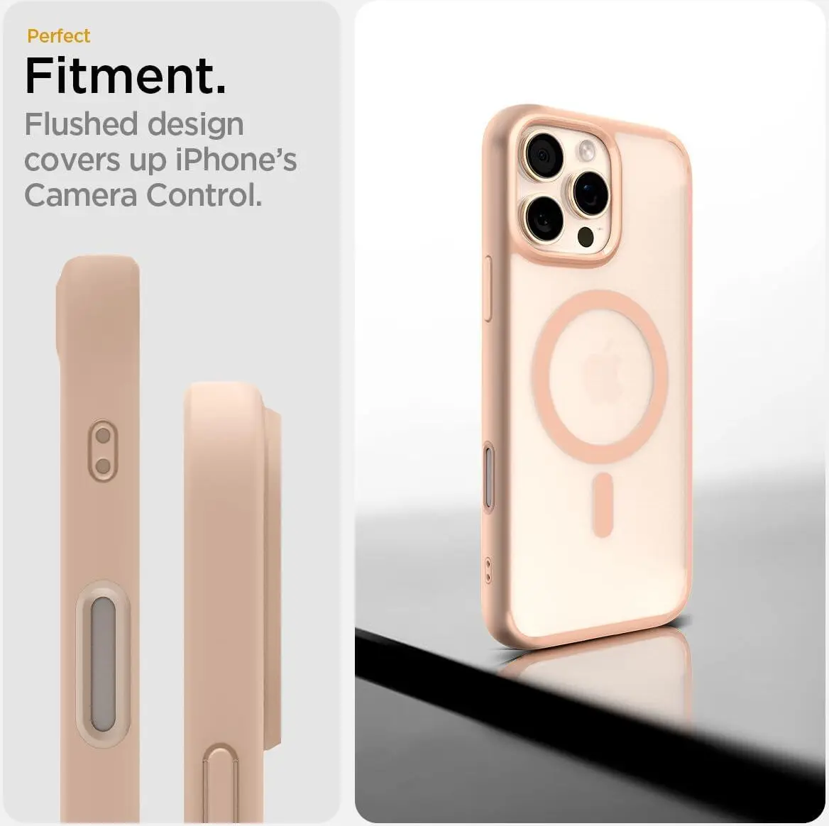 Spigen Ultra Hybrid T iPhone 16 Pro Max Hoesje MagSafe Roze Titanium afbeelding 5