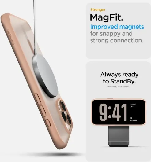 Spigen Ultra Hybrid T iPhone 16 Pro Max Hoesje MagSafe Roze Titanium afbeelding 4
