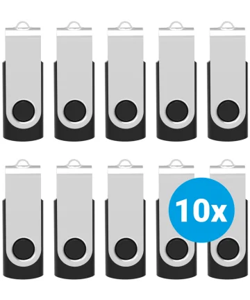 SBG USB Stick 2GB Flash Drive USB 2.0 10 Pack Zwart Geheugenkaarten