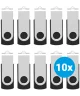 SBG USB Stick 2GB Flash Drive USB 2.0 10 Pack Zwart